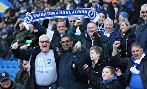 Images Dated 21st February 2015: Passionate Fan Encounters: Brighton and Hove Albion vs. Birmingham City (Sky Bet Championship)