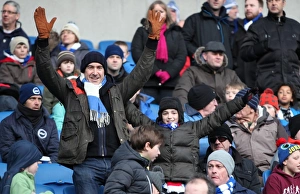Brentford 17JAN15 Prints: Passionate Fan Showdown: Brighton and Hove Albion vs
