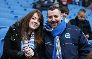 Passionate Fan Showdown: Brighton and Hove Albion vs. Birmingham City (21FEB15) - American Express Community Stadium