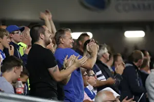 Passionate Fans at the American Express Community Stadium: Brighton and Hove Albion vs. Nottingham Forest (12th August 2016)
