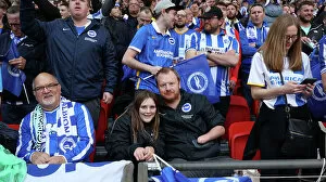 Images Dated 23rd April 2023: Passionate Moments at Wembley: Brighton and Hove Albion vs Manchester United in the FA Cup