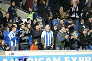 Images Dated 24th February 2015: Passionate Showdown: Brighton & Hove Albion vs Leeds United at the American Express Community