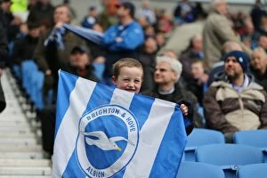 Images Dated 3rd April 2015: Passionate Showdown: Brighton & Hove Albion vs. Norwich City at American Express Community Stadium
