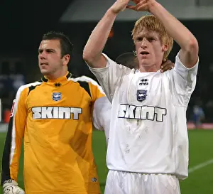 Paul McShane and Wayne Henderson: Celebrating Brighton & Hove Albion's Victory at Selhurst Park (18/10/05)