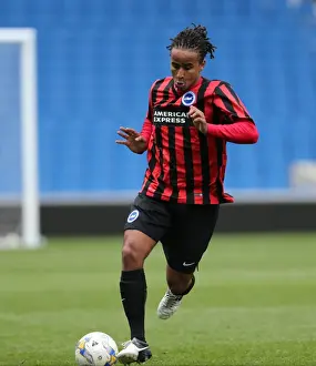 Prints of Play on the pitch match at the American Express Community Stadium, Brighton and Hove, England on 29 April 2015 Play On Pitch 2015 Prints: Play on the Pitch: Brighton & Hove Albion at American Express Community Stadium (April 29)