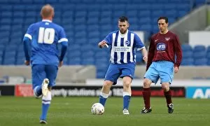 Images Dated 30th April 2015: Play on the Pitch: Brighton & Hove Albion vs. [Opponent], 29 April 2015