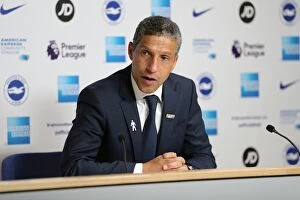 Images Dated 28th November 2017: Post-Match Interviews: Brighton & Hove Albion vs. Crystal Palace (Premier League)