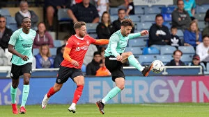 Images Dated 31st July 2021: Pre-Season Battle: Luton Town vs. Brighton and Hove Albion at Kenilworth Road (31st July 2021)