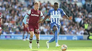 West Ham United Forward Jarrod Bowen 20 Prints: Premier League 2023/24: A Exciting Showdown between Brighton & Hove Albion and West Ham United (26AUG23)