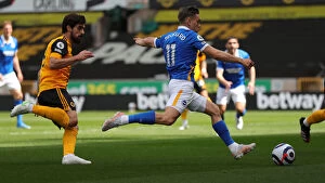 Images Dated 9th May 2021: Premier League Battle: Wolverhampton Wanderers vs. Brighton and Hove Albion at Molineux Stadium