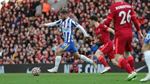 Images Dated 30th October 2021: Premier League Clash: Liverpool vs. Brighton and Hove Albion at Anfield (30.10.21)