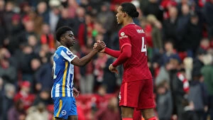Images Dated 30th October 2021: Premier League Clash: Liverpool vs. Brighton and Hove Albion at Anfield (30.10.21)