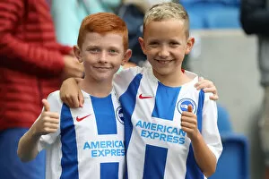 Child Football Fans Collection: Premier League Showdown: Brighton and Hove Albion vs Manchester United (19th August 2018)