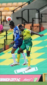 Images Dated 4th July 2020: Premier League Showdown: Norwich City vs. Brighton and Hove Albion at Carrow Road (04JUL20)