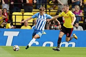 Images Dated 26th August 2017: Premier League: Watford vs. Brighton and Hove Albion Clash at Vicarage Road (26.08.17)