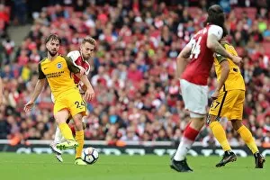 Images Dated 1st October 2017: Propper in Action: Arsenal vs. Brighton and Hove Albion, Premier League (1st October 2017)