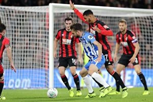 Images Dated 19th September 2017: Propper in Action: Bournemouth vs. Brighton and Hove Albion, EFL Cup 2017