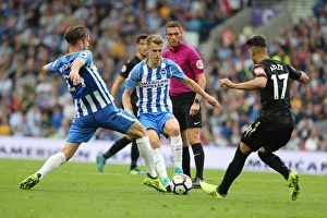 Newcastle United 24SEP17 Prints: Propper and March in Action: Brighton vs