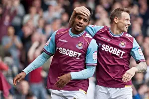 West Ham United - 14-04-2012 Prints: Ricardo Vaz Te Scores the Decisive Goal: West Ham United Leads 2-0 Against Brighton & Hove Albion