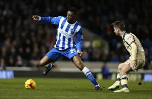 Leeds United 24FEB15 Prints: Rohan Ince in Action: Brighton & Hove Albion vs Leeds United, 24 February 2015