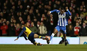 Arsenal 25JAN15 Prints: Rohan Ince in FA Cup Action: Brighton & Hove Albion vs. Arsenal (25Jan15)