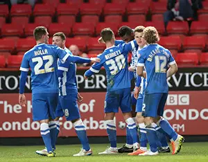 Charlton Athletic 10JAN15 Prints: Rohan Ince's Goal: Brighton Takes 1-0 Lead Over Charlton Athletic (January 10, 2015)