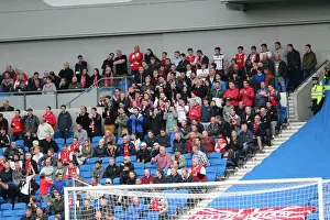 Rotherham Fans at American Express Community Stadium during SkyBet Championship Match against Brighton & Hove Albion (25th October 2014)