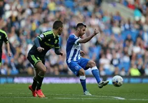 Images Dated 18th October 2014: Sam Baldock in Action: Brighton and Hove Albion vs. Middlesbrough (18th October 2014)