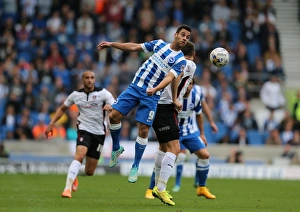 Sam Baldock in Action: Brighton and Hove Albion vs. Rotherham United at American Express Community Stadium (October 25, 2014)