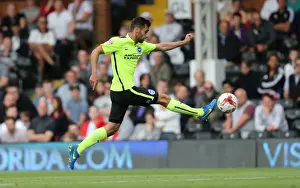 Fulham 15AUG15 Prints: Sam Baldock: In Action Against Fulham - Sky Bet Championship 2015