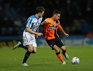 Huddersfield Town 21OCT14 Prints: Sam Baldock in Action: Huddersfield vs. Brighton & Hove Albion, October 2014