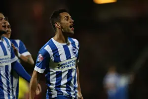 Bournemouth 01NOV14 Prints: Sam Baldock Scores: Brighton and Hove Albion Triumph Over Bournemouth in SkyBet Championship (1st November 2014)