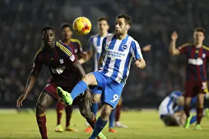 Ipswich Town 14FEB17 Prints: Sam Baldock Scores the Winner: Brighton & Hove Albion Edge Ipswich Town in Championship Clash (14/02/2017)