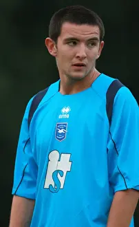 2008-09 Away Games Prints: Sam Gargan in Action for Brighton & Hove Albion FC - Lewes Friendly