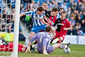 Portsmouth - 10-03-12 Prints: Sam Vokes in Action: Brighton & Hove Albion vs Portsmouth