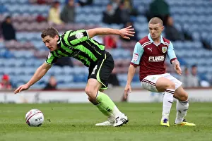 Burnley - 06-04-12 Prints: Sam Vokes in Action: Burnley vs