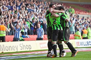 Nottingham Forest - 24-03-2012 Prints: Sam Vokes Scores Game-Winning Goal: Brighton & Hove Albion Triumphs over Nottingham Forest in Championship (March 24)
