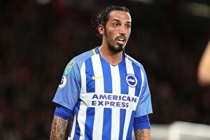 Images Dated 19th September 2017: Schelotto Defends: Bournemouth vs. Brighton and Hove Albion in EFL Cup (19SEP17)