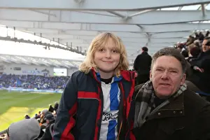 Sea of Colors: Brighton and Hove Albion Fans in Action against Wolverhampton Wanderers (14MAR15)