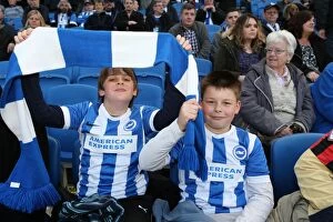 Images Dated 14th April 2015: Sea of Colors: Brighton and Hove Albion Fans in Full Force (14APR15)