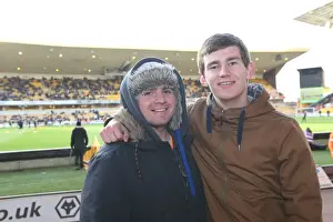 Sea of Seagulls: Brighton and Hove Albion Fans at Molineux Amidst Championship Clash (20DEC14)