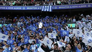 FA Cup Semi-Final 23APR23 Prints: Sea of Seagulls: Brighton and Hove Albion Fans at Wembley FA Cup Semi-Final vs Manchester United (23APR23)