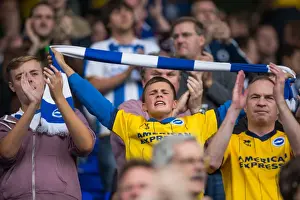 Crowd Shots Away Days - 2013-14 Prints: Sea of Supporters: Brighton and Hove Albion Away Day at Birmingham City (2013-14)