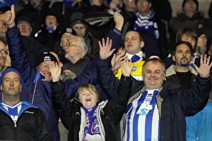Images Dated 23rd November 2010: Sea of Supporters: Brighton & Hove Albion FC at Southampton (Nov 2010)