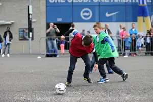 Seagulls Priority Open Training Day 08APR15 Prints: Seagulls Priority Open Training Day: Young Seagulls of Brighton & Hove Albion FC