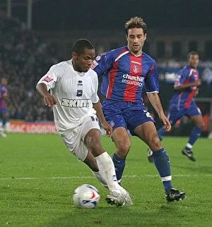 Images Dated 20th November 2006: Sebastien Carole takes on Marco Reich of Palace