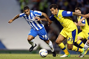 Sheffield Wednesday - 14-09-2012 Prints: September Showdown: Liam Bridcutt's Unforgettable Performance in Brighton & Hove Albion vs Sheffield Wednesday
