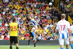 Watford Away 11AUG18 Prints: Shane Duffy Defends: Watford vs. Brighton & Hove Albion, Premier League (11AUG18)