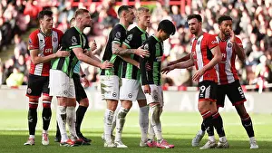 Jostles For Position Prints: Sheffield United v Brighton and Hove Albion Premier League 18FEB24