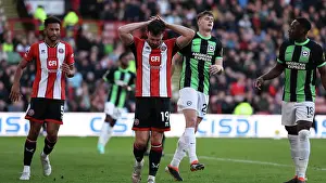 Scores An Own Goal Prints: Sheffield United v Brighton and Hove Albion Premier League 18FEB24